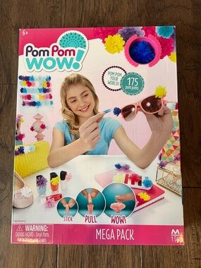 Maya Pom Pom Wow! Mega Pack - Pink, Blue, Yellow, Purple, White